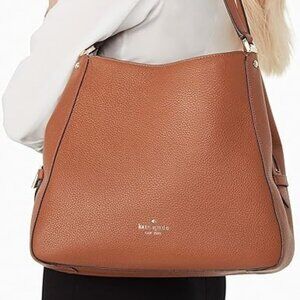 Kate Spade Leila Medium Triple Compartment Shoulder Bag - Warm Gingerbread